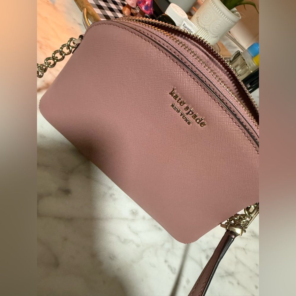 Elegant Pink and Gold Women's Bag